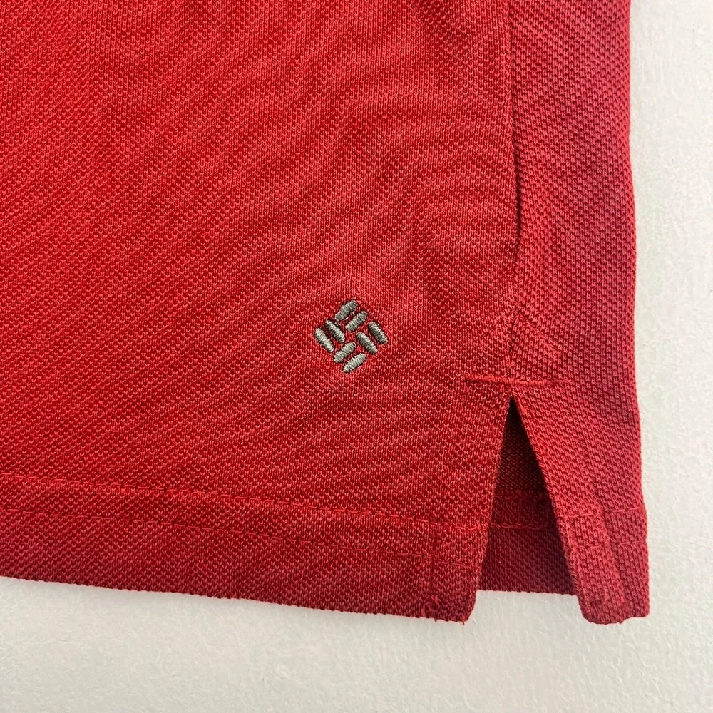 Columbia Sportswear Co. Mens Size XXL Polo Shirt Red Omni-Shade‎ Sun Protection